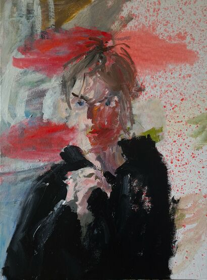 Portrait of a boy - a Paint Artowrk by Märta König